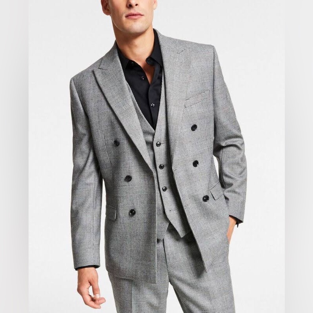 Bar III Double Breasted 3 Piece Suit